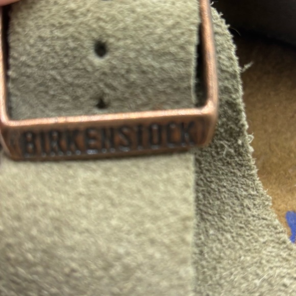 Birkenstock Arizona Two Strap Sandal Beige Suede Unisex Women’s 7 Mens 5 EU38 - Picture 7 of 9